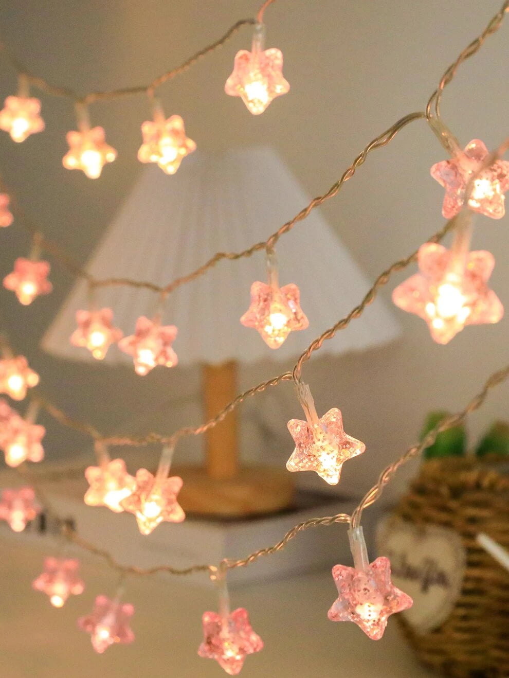 1pc 10/20/30 Led 1.5/3/4.5 M Star Design String Light