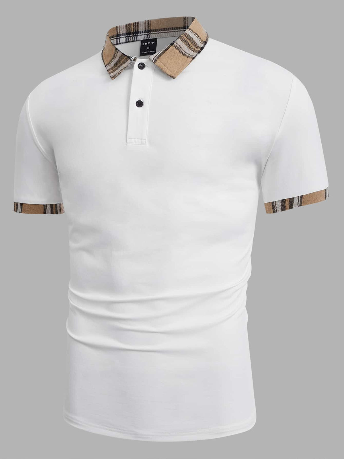 Manfinity Mode Color-Block Knitted Men's Polo Shirt