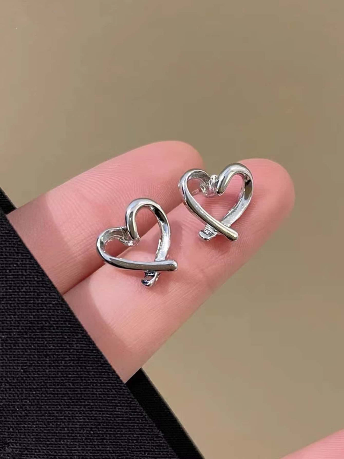 Heart Stud Earrings