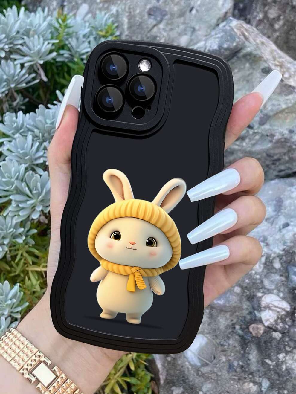 Cartoon Rabbit Decor Phone Case