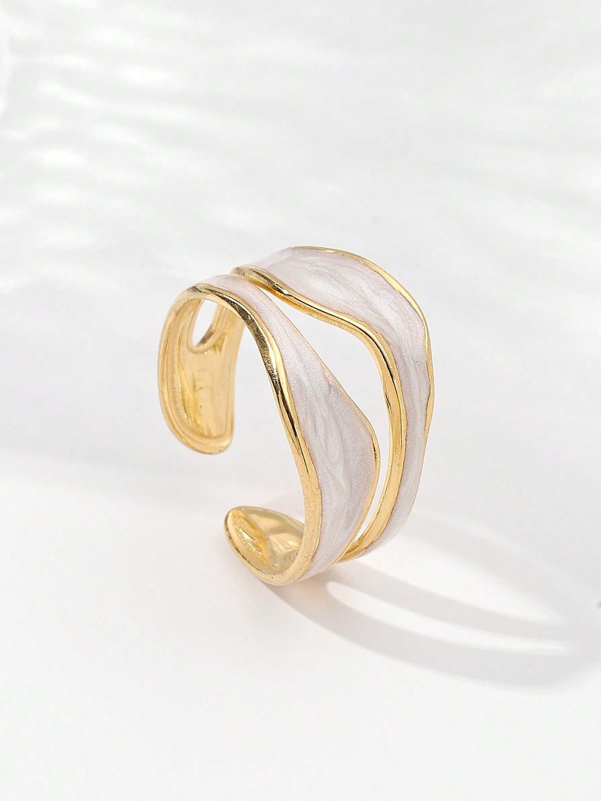 Two Tone Cuff Ring