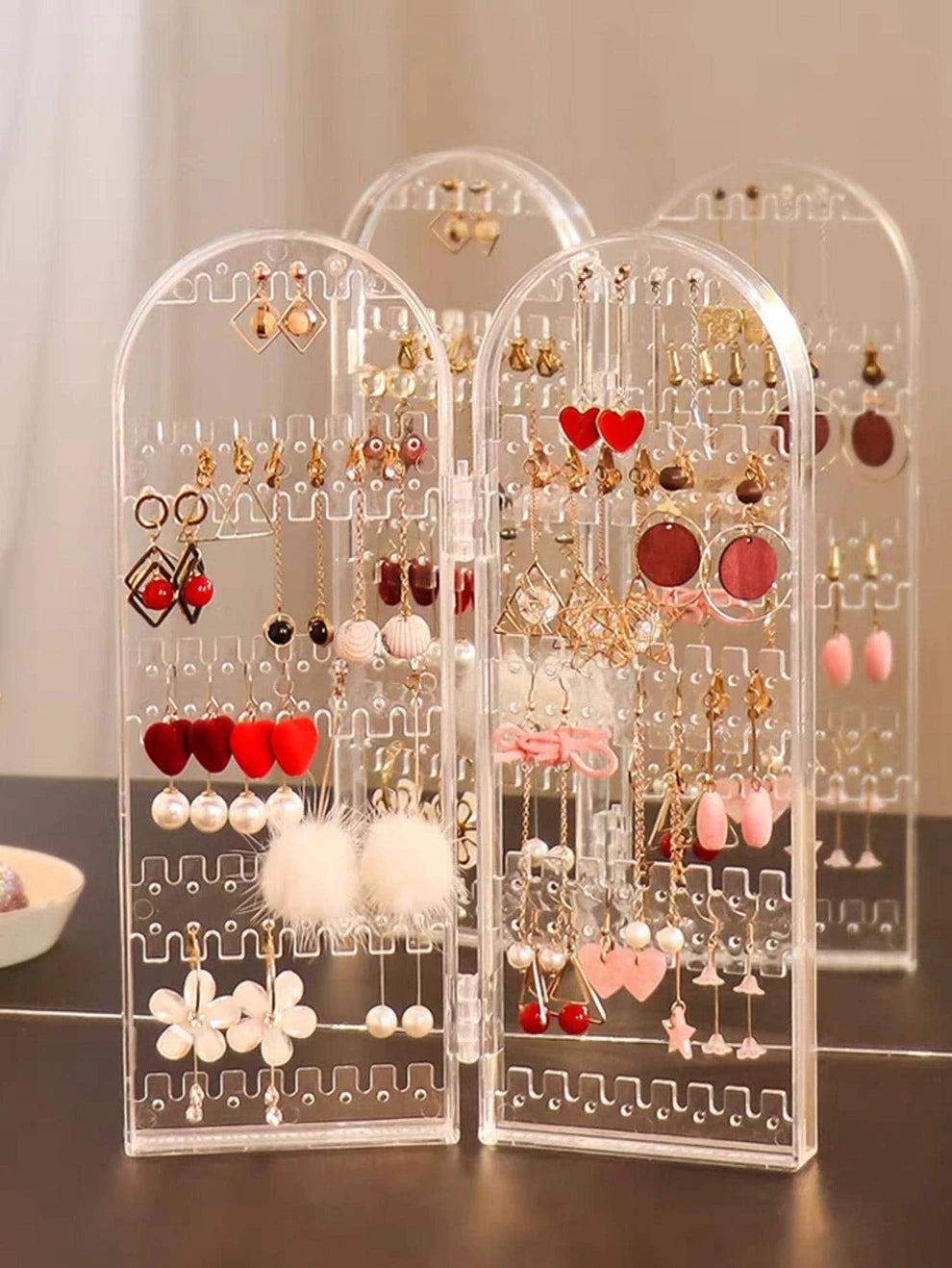 1pc PP Jewelry Tower, Minimalist Multi-Layer Jewelry Display Rack For Home, Gift For Valentine's Day