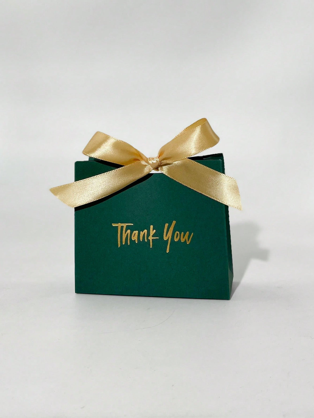 10pcs/set Paper Gift Box, Modern Green Slogan Graphic Bow Decor Gift Packaging Box For Party