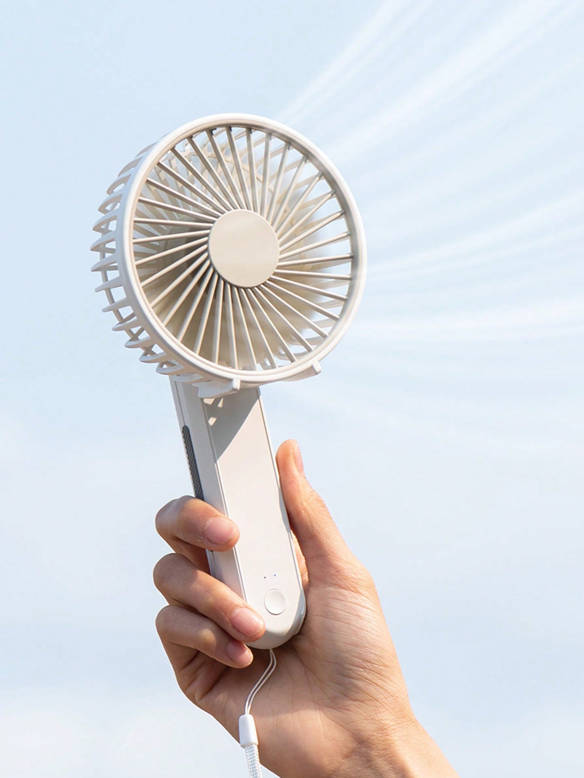 Foldable Portable Fan, USB Rechargeable  Handheld Fan  Mini   With , Working  For Office Bedroom Home Outdoor Travel Camping