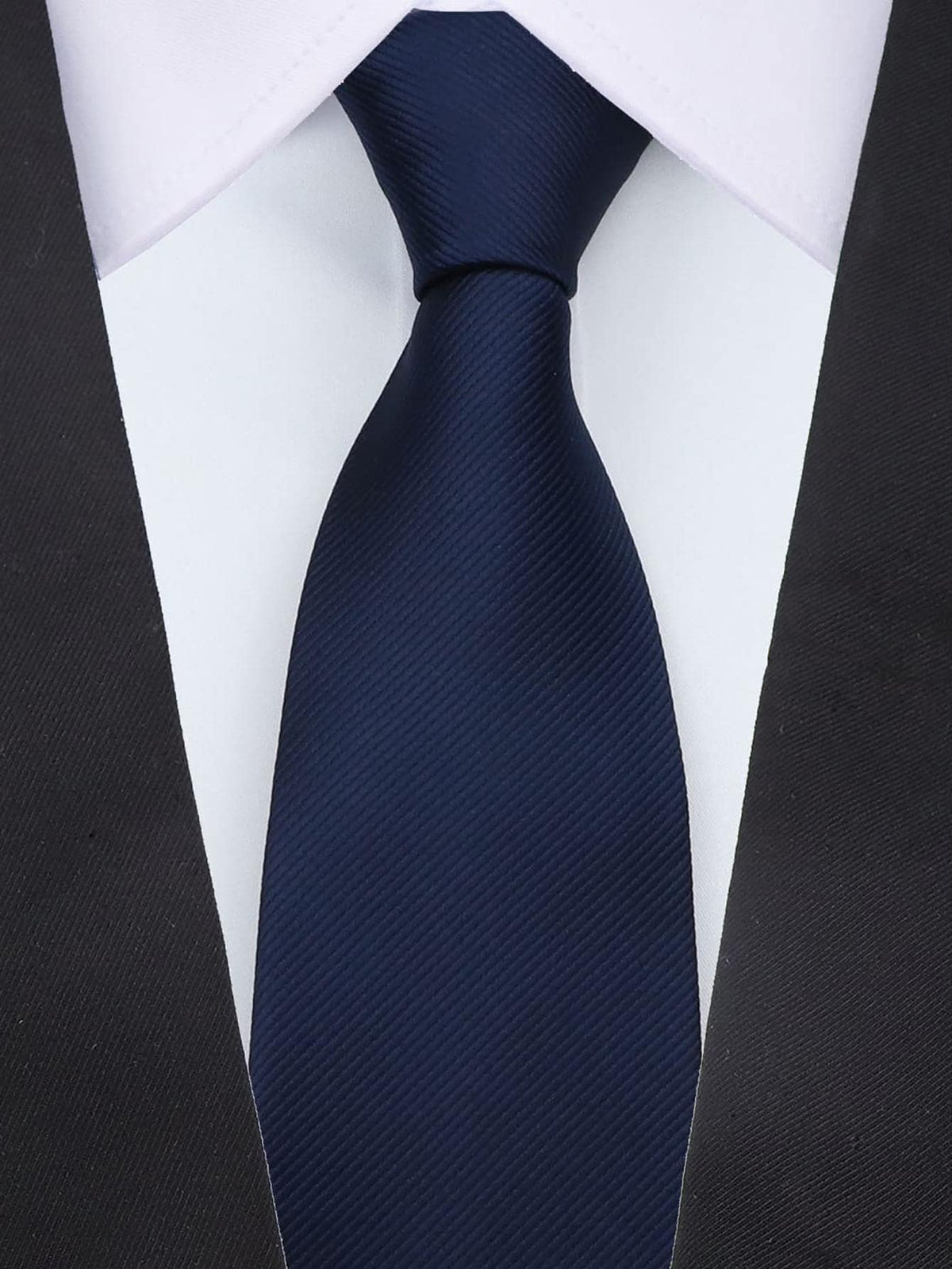 1pc 8cm Men's Solid Color Blue Classic Casual Necktie