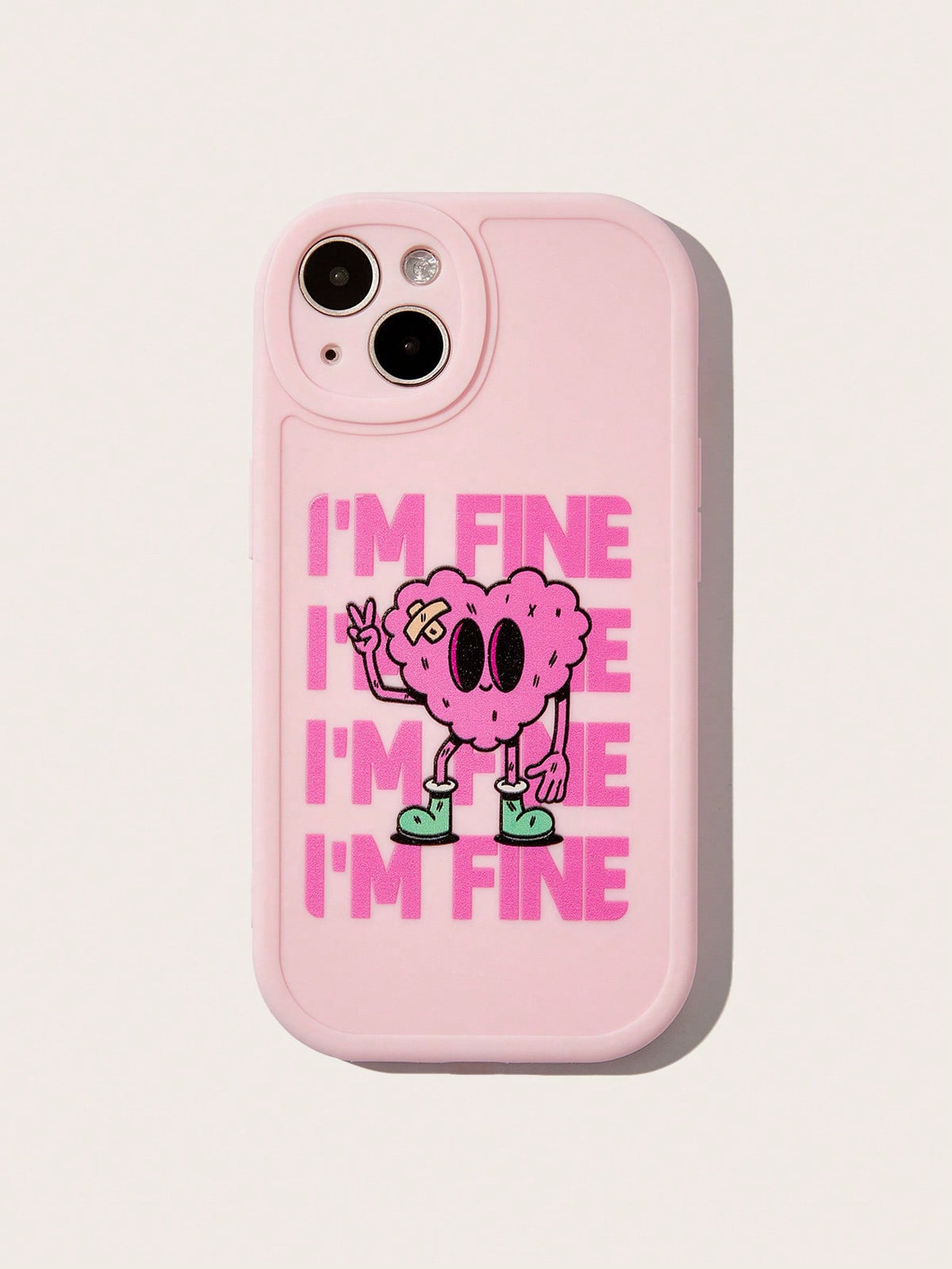 Tay Mills Artist Girlcore 1pc Pink Cartoon Girl Pattern Phone Case