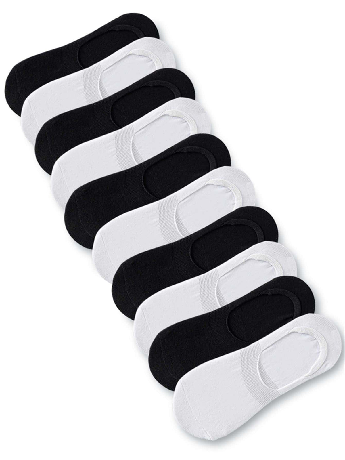 10pairs Women Solid Casual Invisible Socks For Daily Life