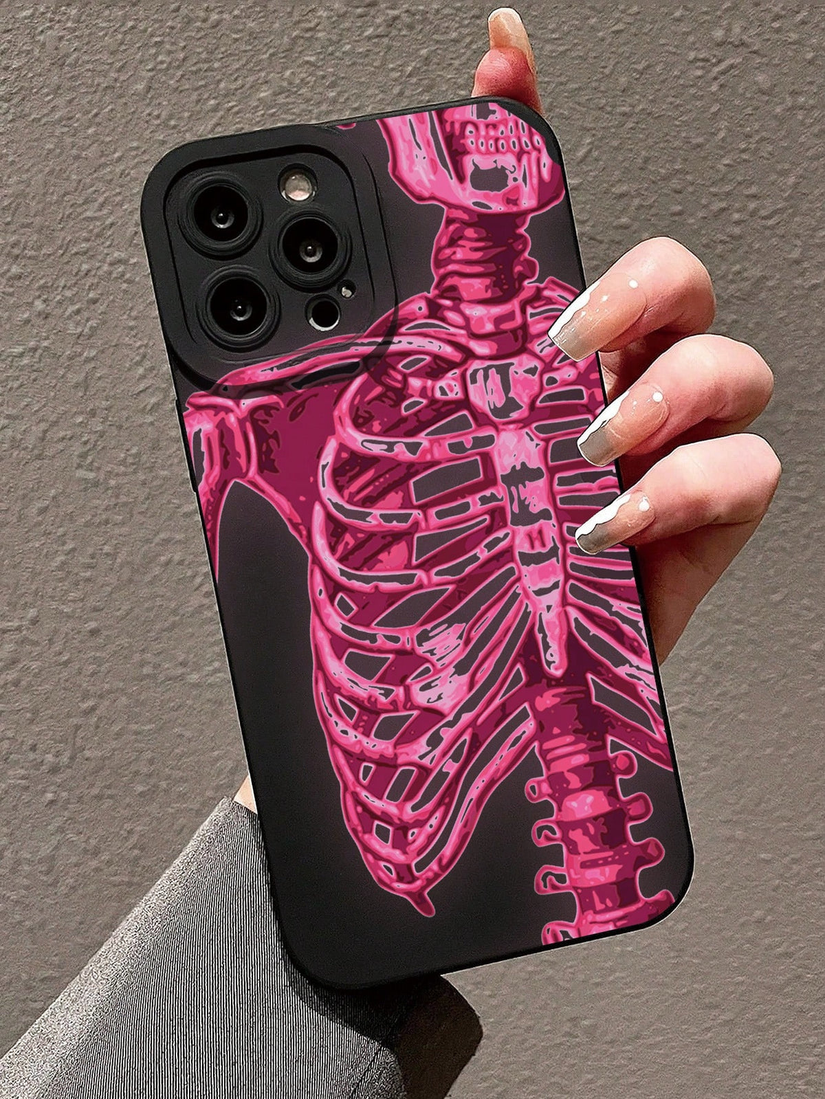 Skeleton Pattern Phone Case Compatible With IPhone 15/15Pro/15Plus/15Promax