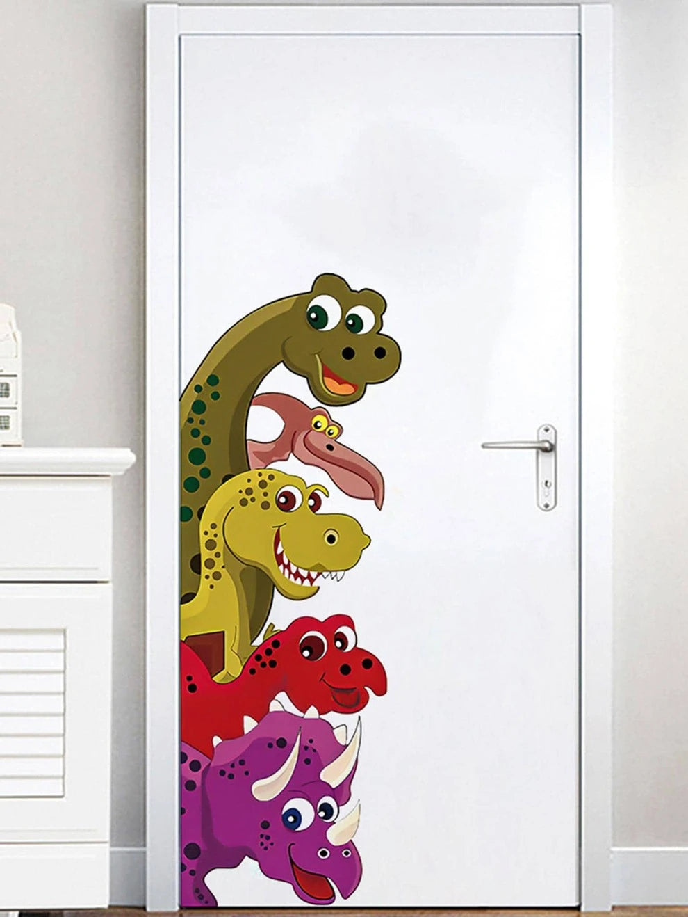 1pc Cartoon Dinosaur Pattern Wall Sticker, Modern PVC Wall Decal For Home