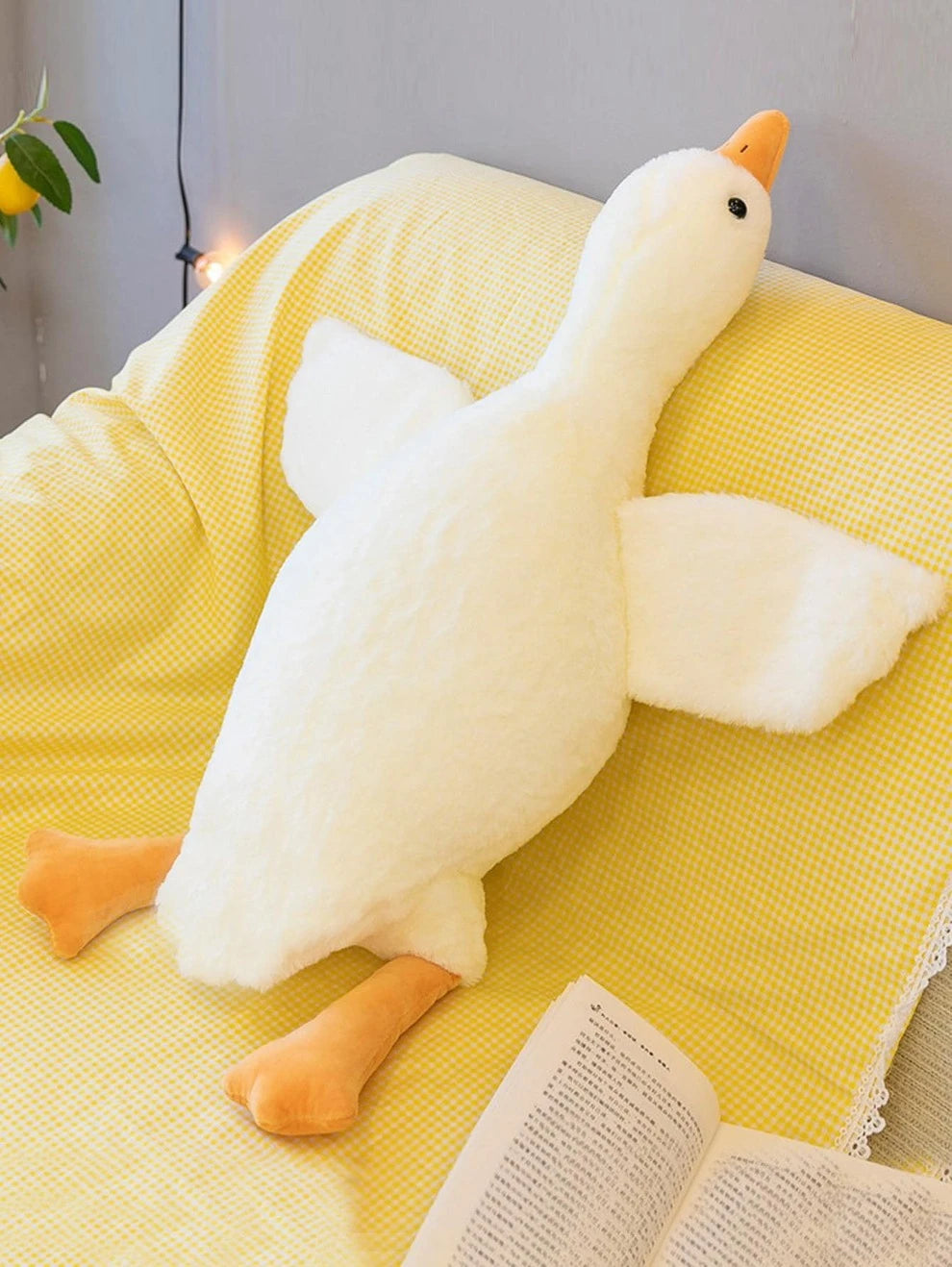 1pc Decorative Pillow, Creative Goose Design Throw Pillow For Home