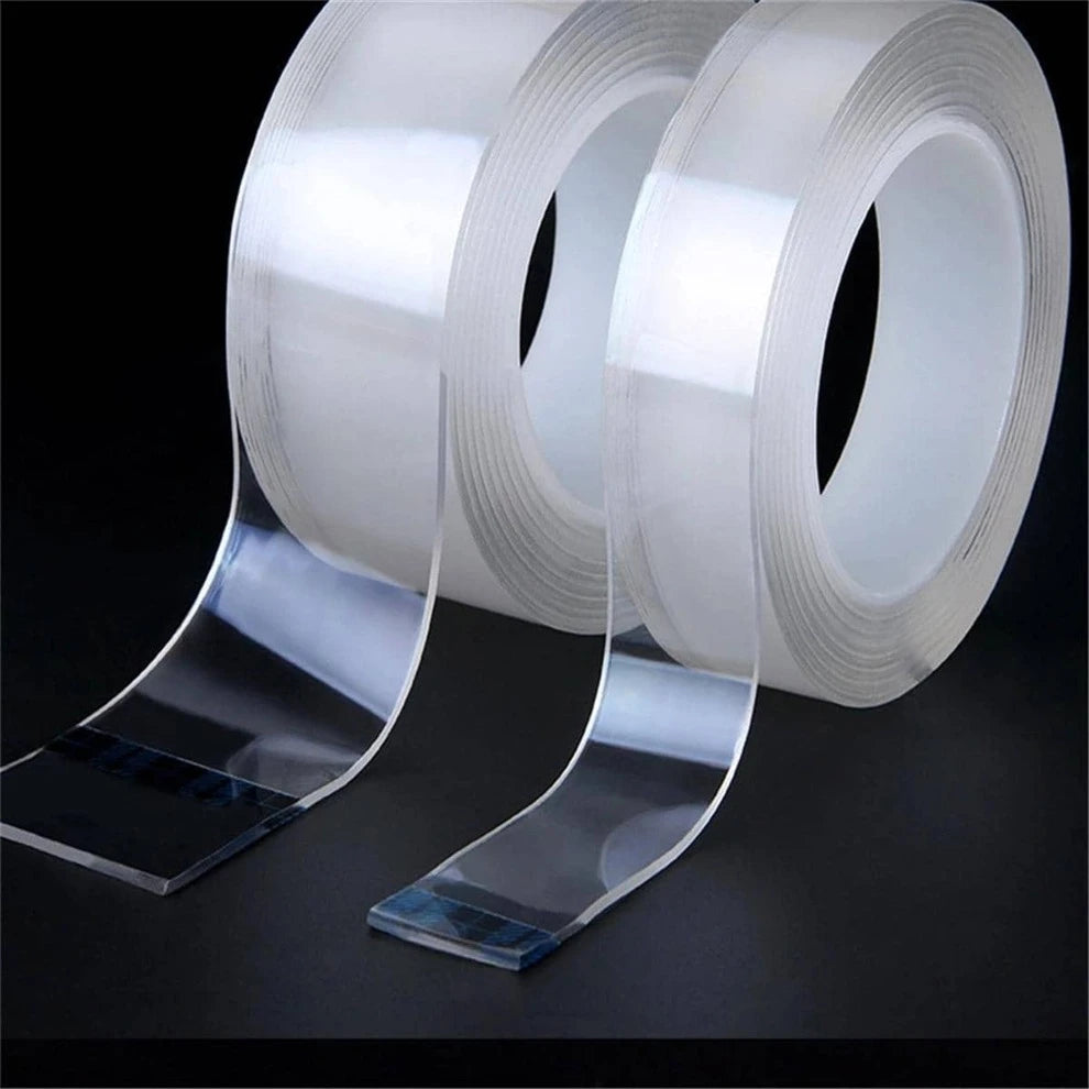 1M Small Roll Waterproof Transparent Double Sided Nano Tape Reused Home Tape