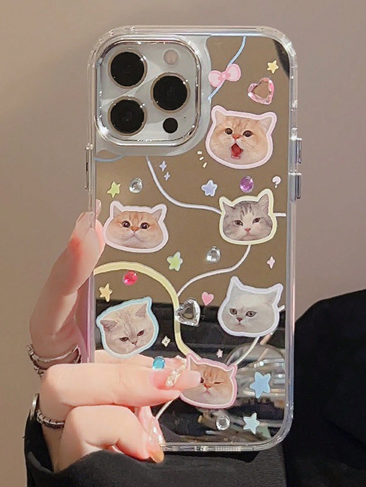 Cute Stuff Funny Cat Pattern Phone Case Compatible With IPhone 15/15Pro/15Plus/15Promax