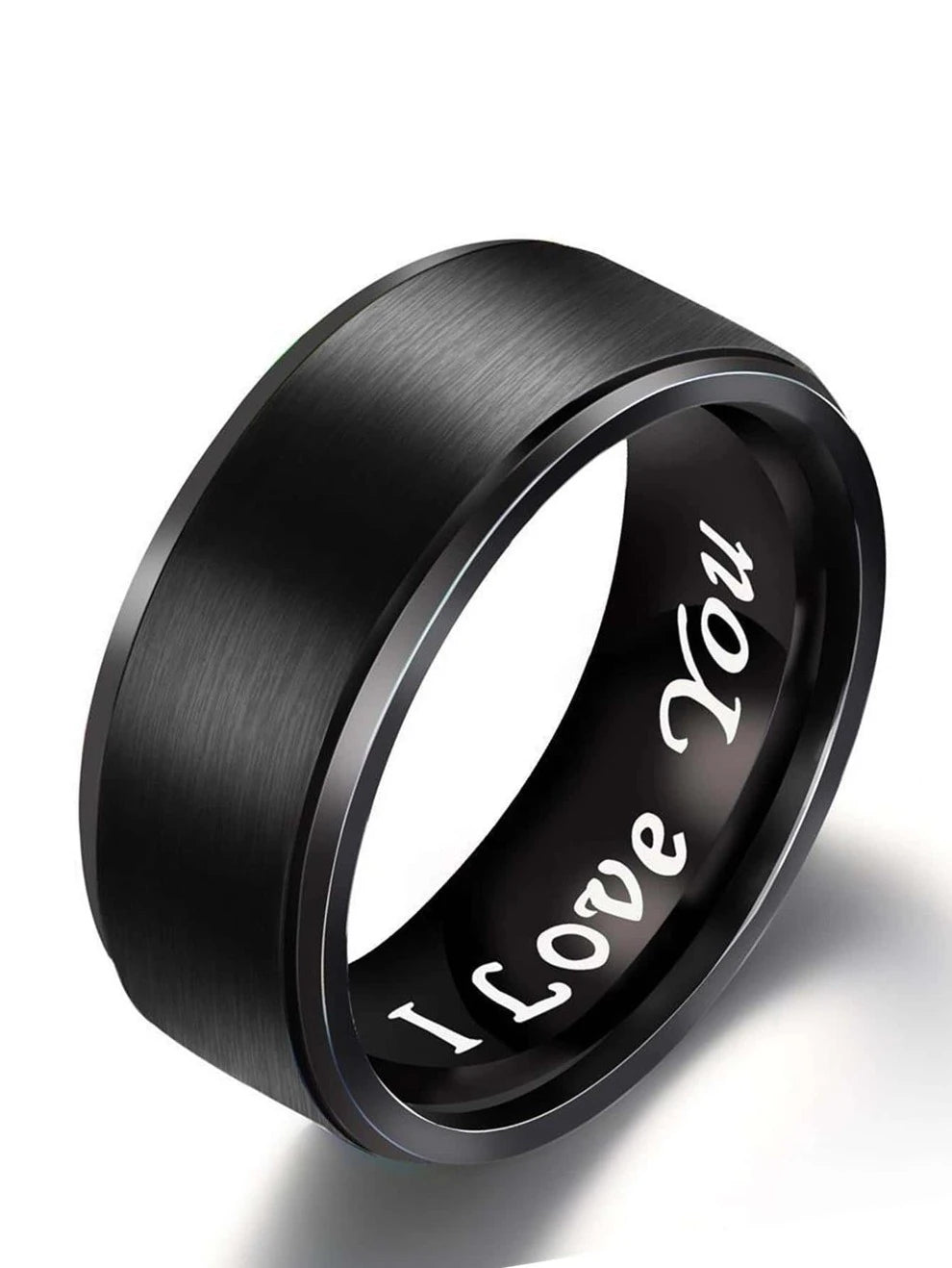 Men Minimalist Ring Stainless Steel Jewelry Gift For Men Fashionable