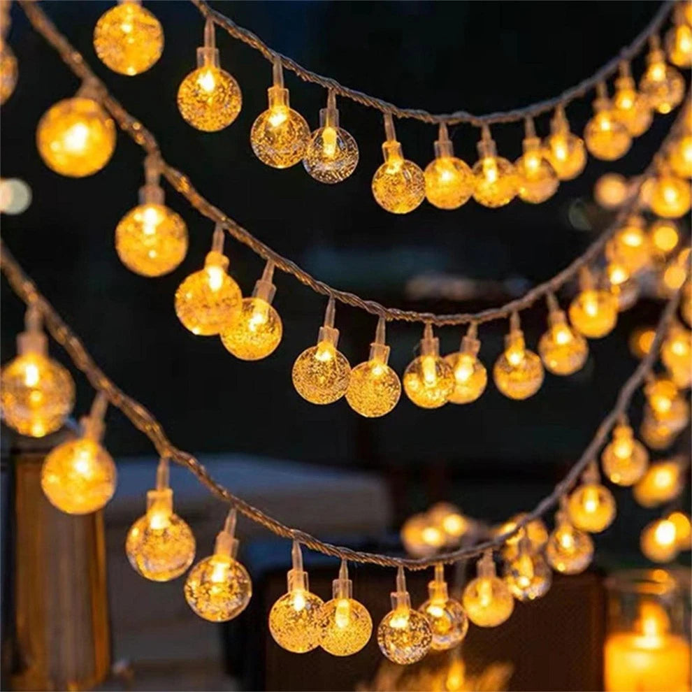 1pc Copper String Light, Creative Ball Decor Yellow Light Extendable Decorative Light For Party Decoration