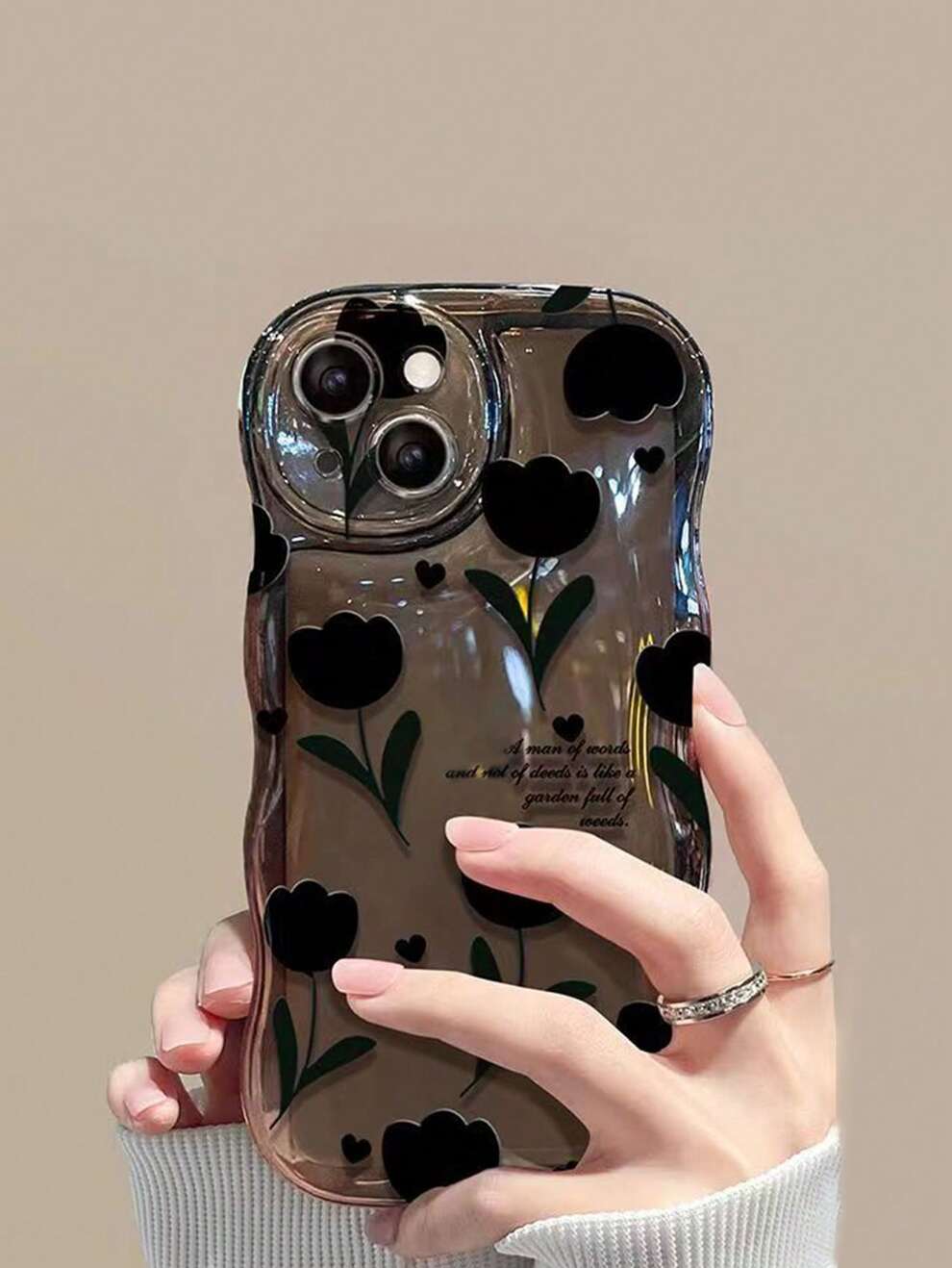 Floral Pattern Phone Case Compatible With iPhone 15/15Pro/15Plus/15Promax