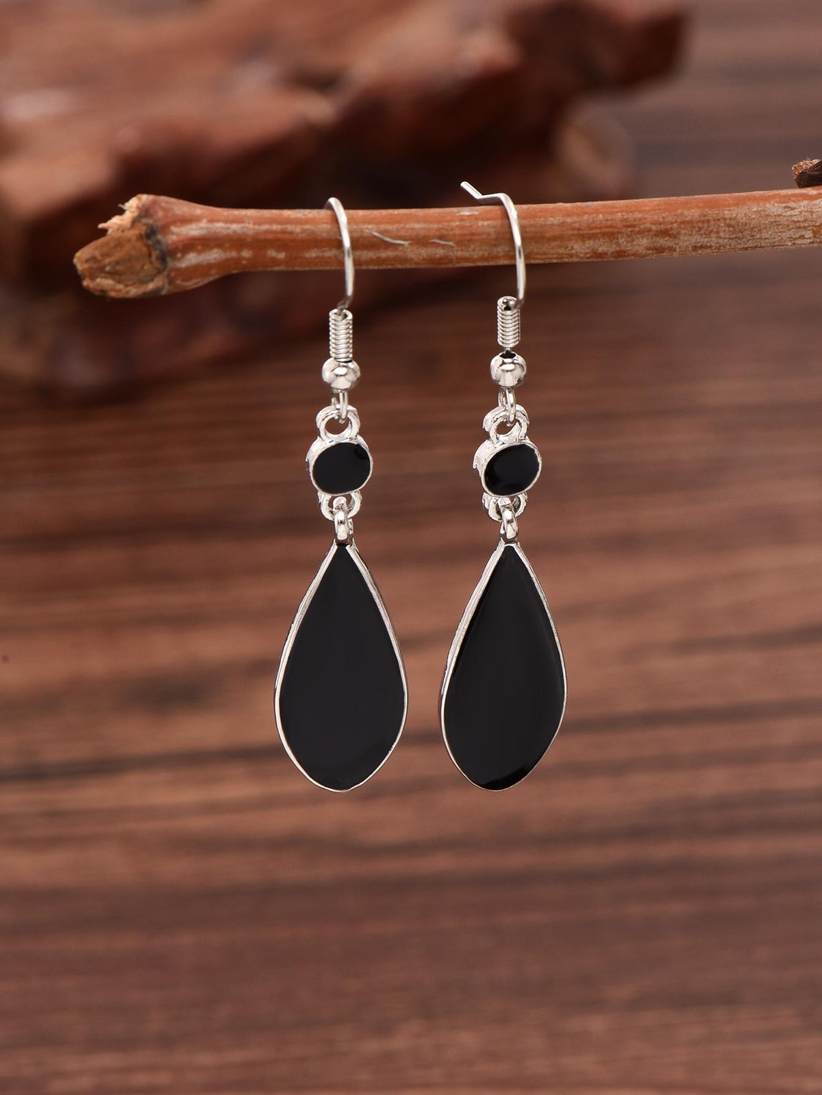 2pcs Water Drop Earrings