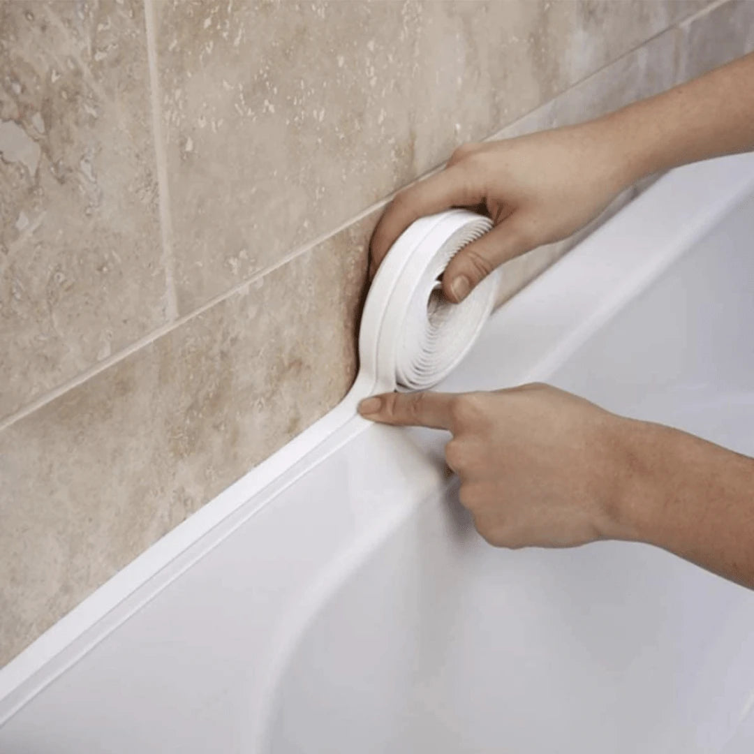 1roll Waterproof Self-Adhesive PVC Strip Tape Transform Your Bathroom Sink, Bathtub & Toilet