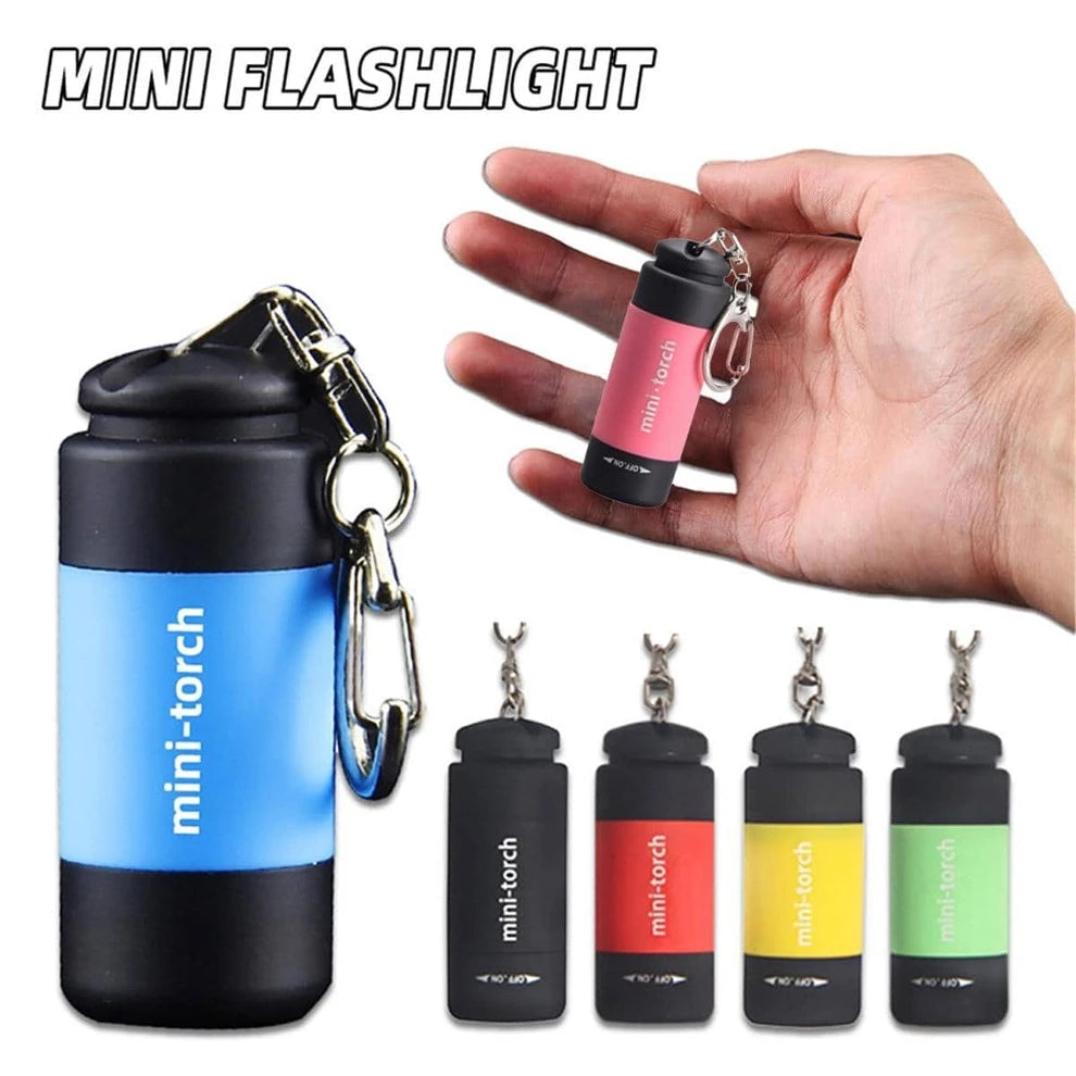 Mini Usb Rechargeable Flashlight Keychain Torch Finger Light Camping Light Suitable For Doctors, Reading, And Outdoor Activities