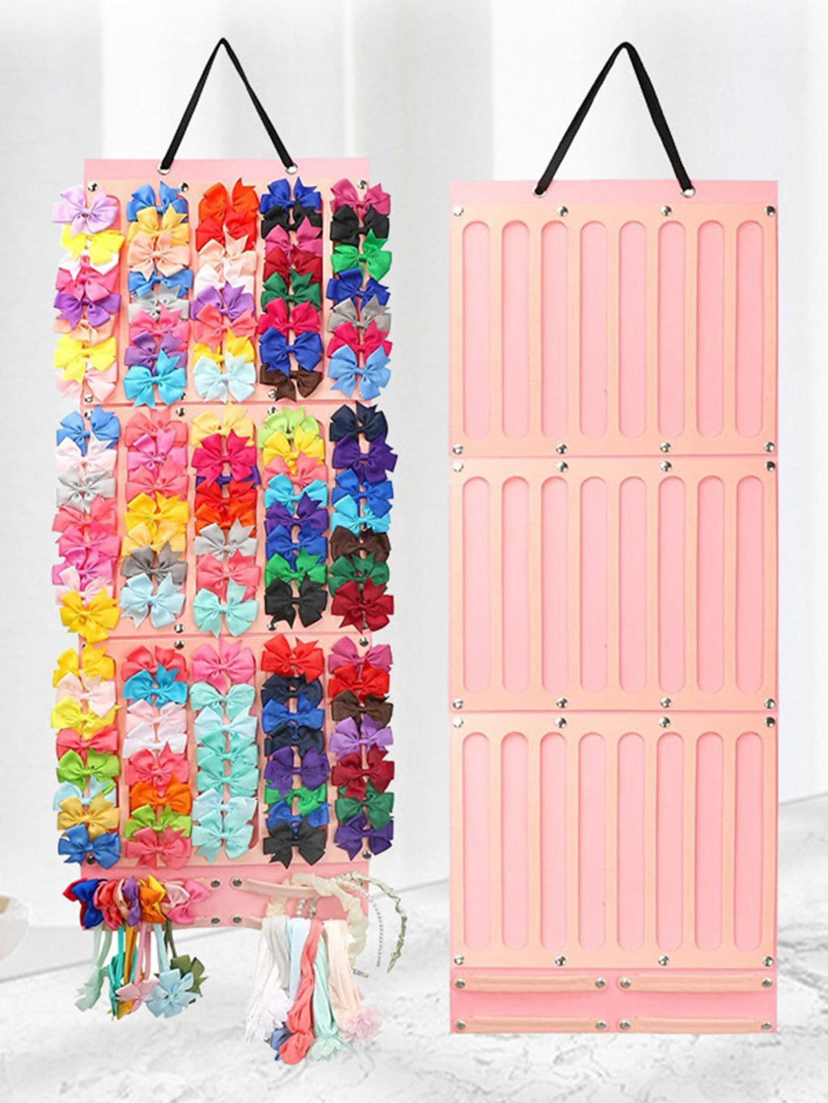 1pc Women Pink Casual Hanging Hair Storage Bag For Daily Life