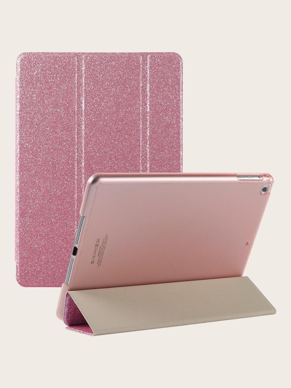 Three-Fold Sparkly Protective Case For IPad Mini 1/2/3/4/5/6/9.7/10.2/10.5/ Air 4/Air 5/10th Gen/10.9/Pro 11 Inch/Air 11 (M2)/Pro 11 (M4)/2024