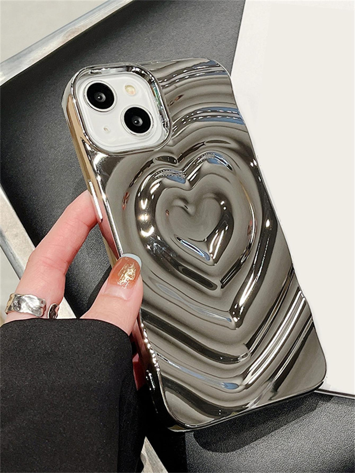 Heart Pattern Phone Case Compatible With iPhone15/15Plus/15Pro/15Promax