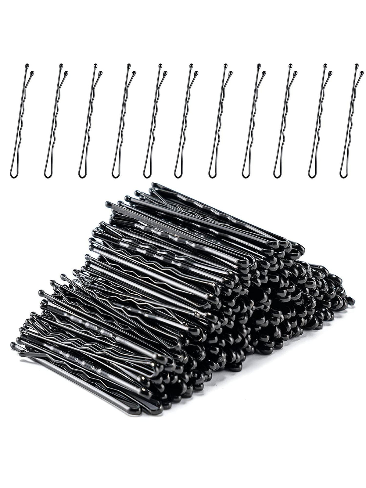 Bobby Pins Black, 150pcs 2inch Hair Pins For Women, Girls Adn Kids, Hair Accessories, Bobby Pins Bulk For Hairdressing Salon, Invisible Wave Hairpins For All Hair Types (Black)