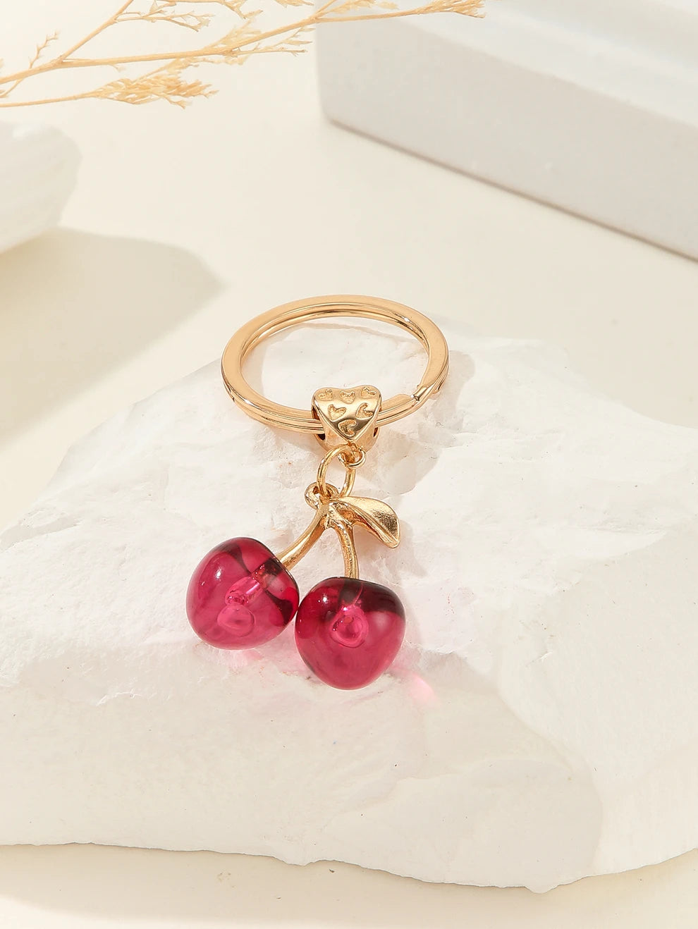 Cherry Charm Keychain