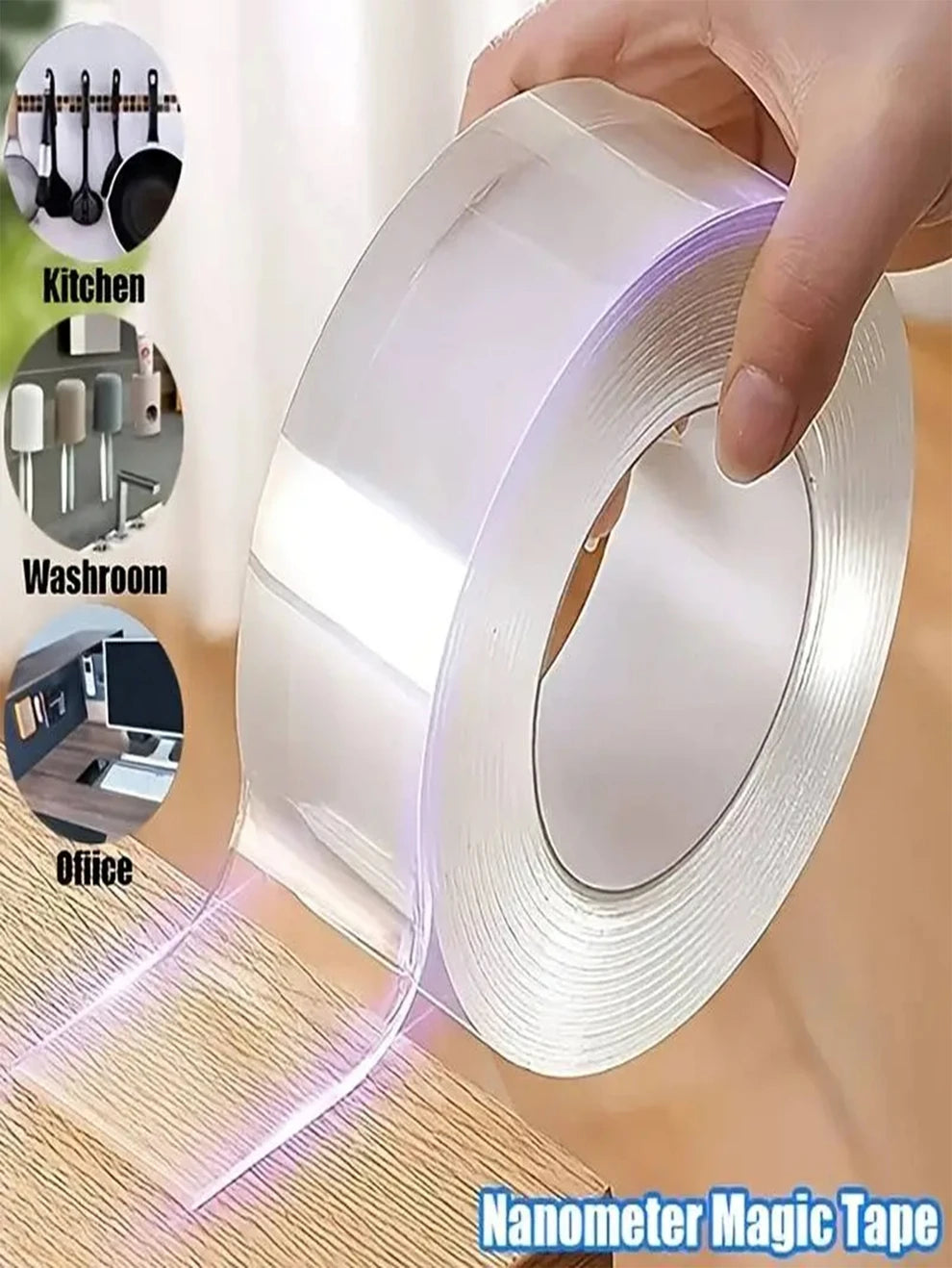 1pc Clear Double-sided Tape