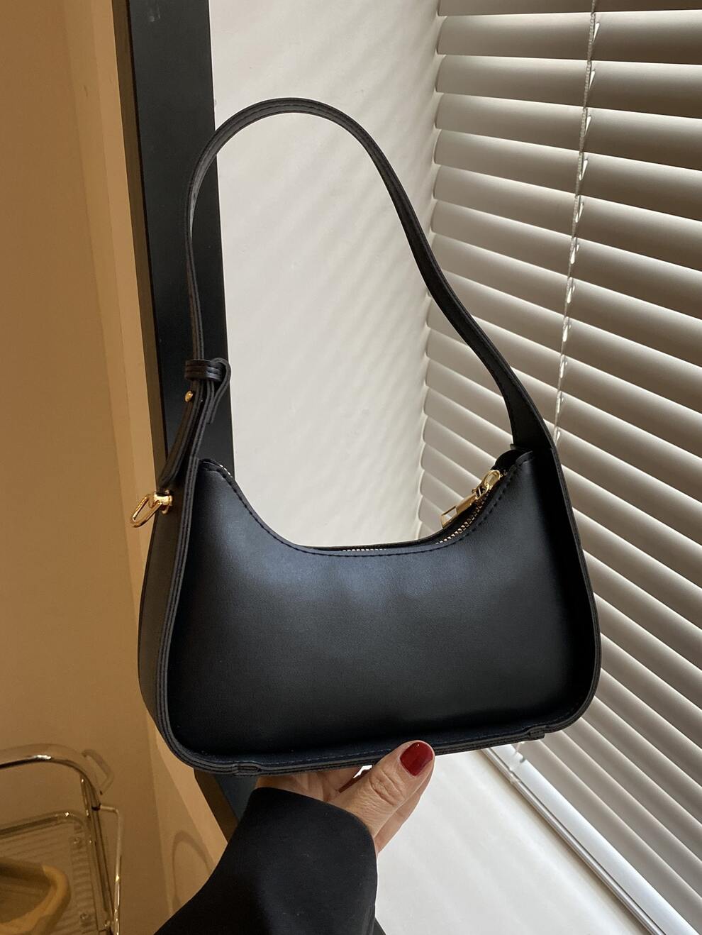 New Style Plain Handbag Single Shoulder Armpit Small Bag Woman Bag, Minimalist Style Women Bag