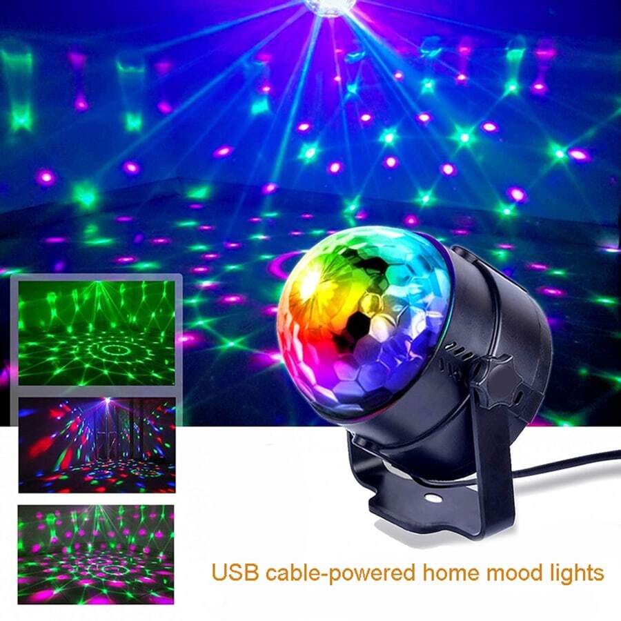 Small Disco Ball Crystal Led Stage Light For Dj Party, Dancing, Ktv And Bar Ambiance Lighting