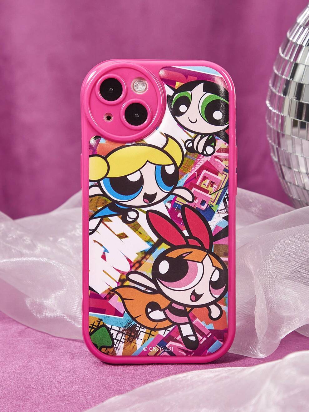 THE POWERPUFF GIRLS X SHEIN Cartoon Graphic Phone Case