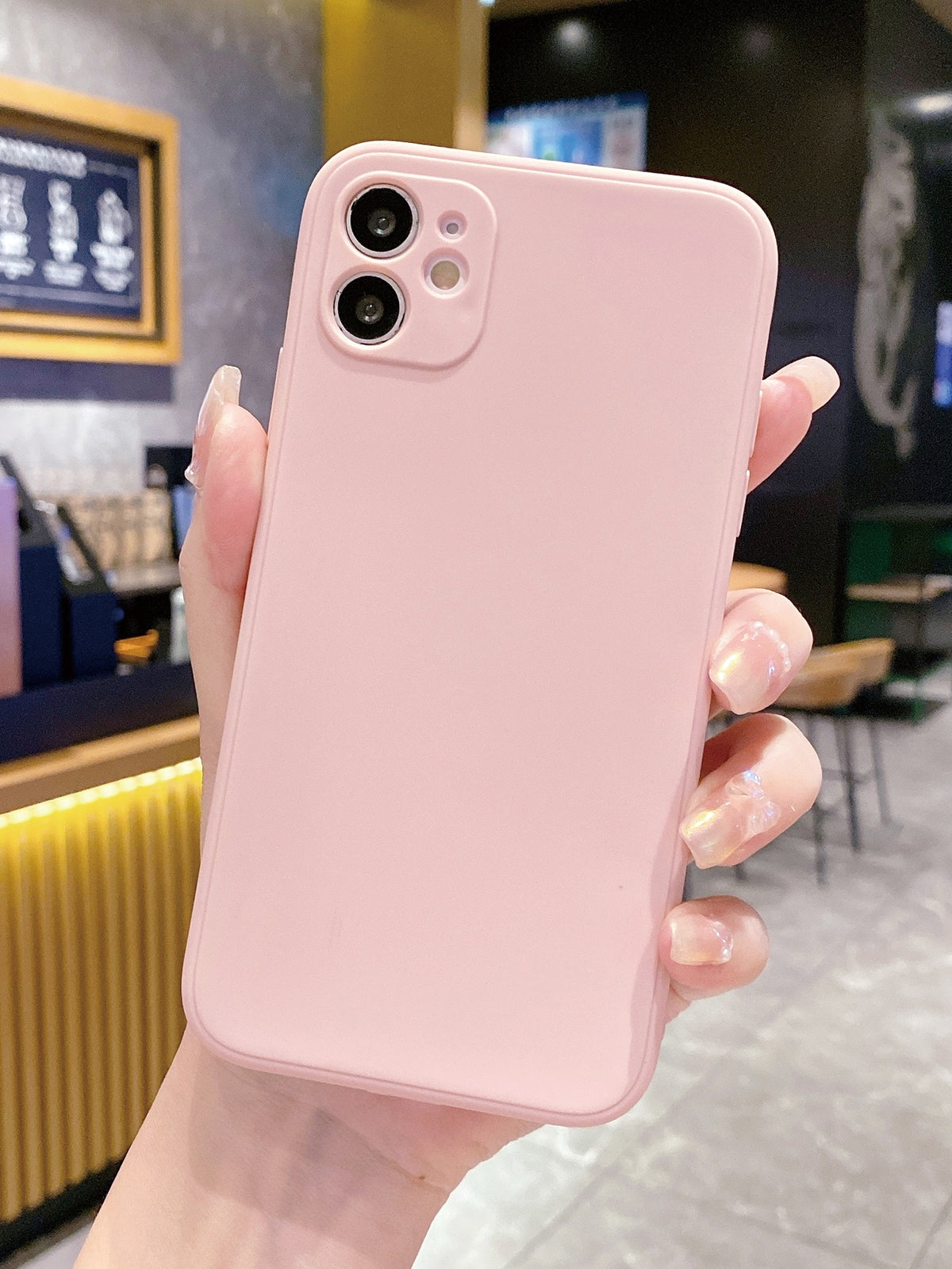 Pink Plain Phone Case