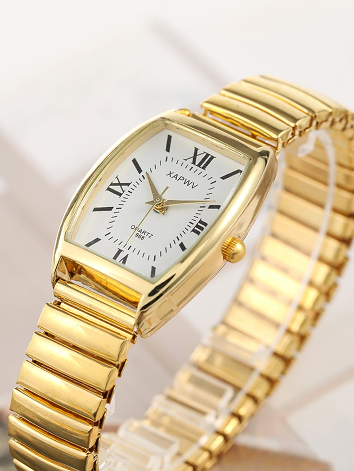 Elegant Digital Display Women's Quartz Watch, Old Fashioned Casual Style Wristwatch For Ladies And Seniors