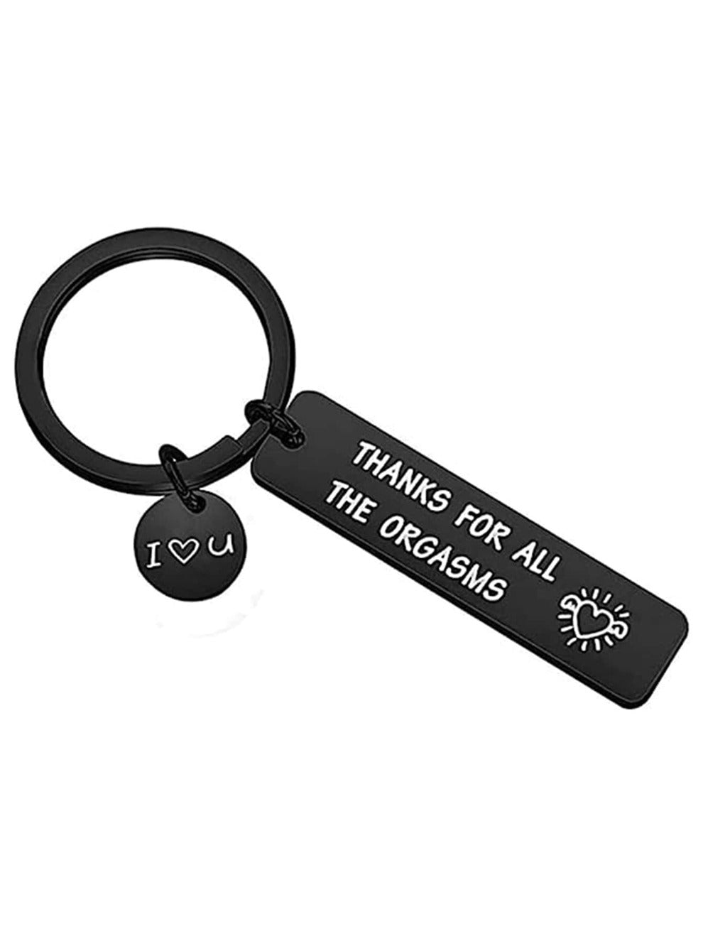 1pc Stainless Steel Funny Gift For Boyfriend Husband Thanks For All The Orgasms Gift Casual