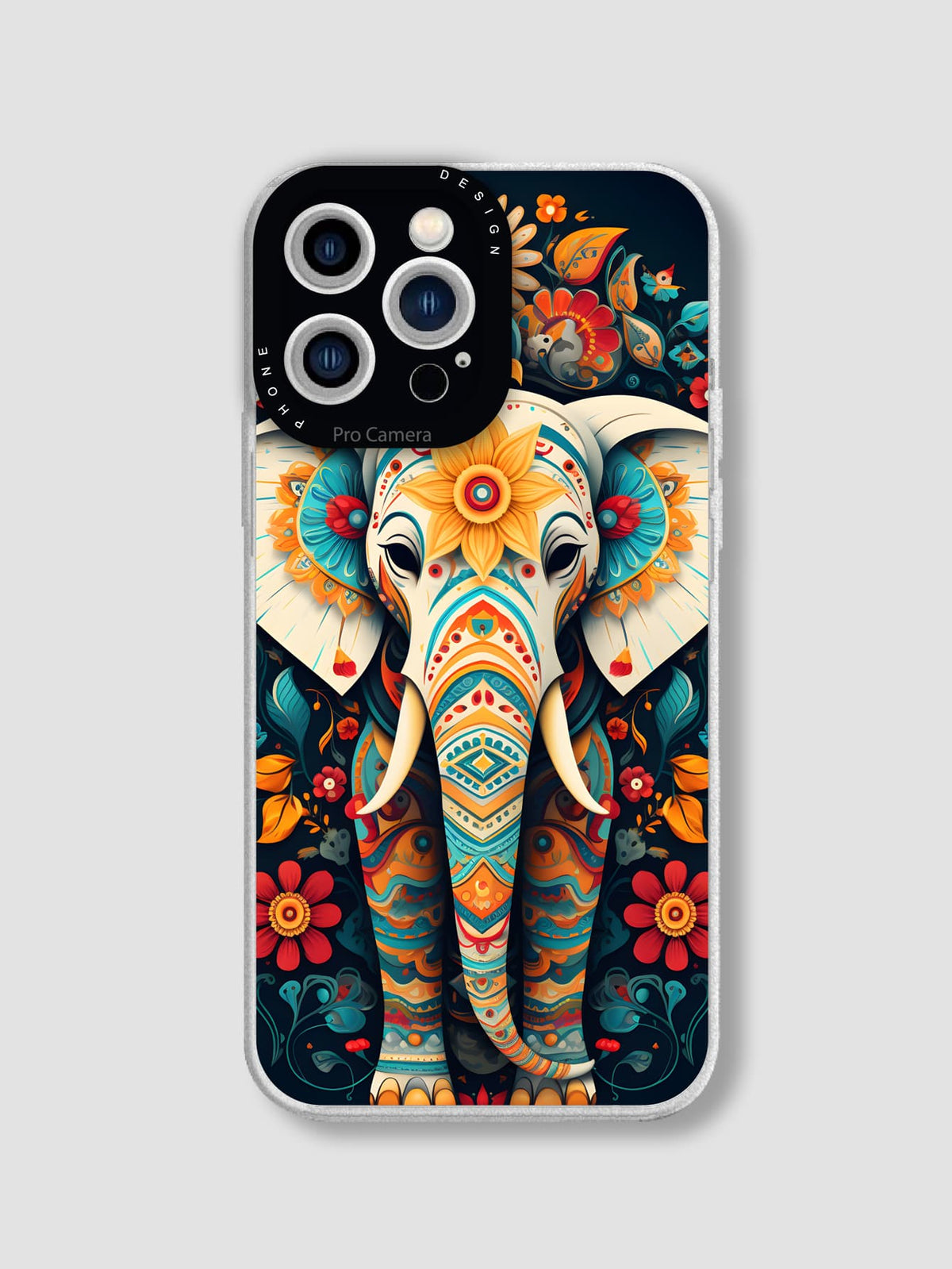 Elephant Pattern Tpu Phone Case Compatible With Iphone And Samsung Phones Compatible With iPhone15/15Plus/15Pro/15Promax