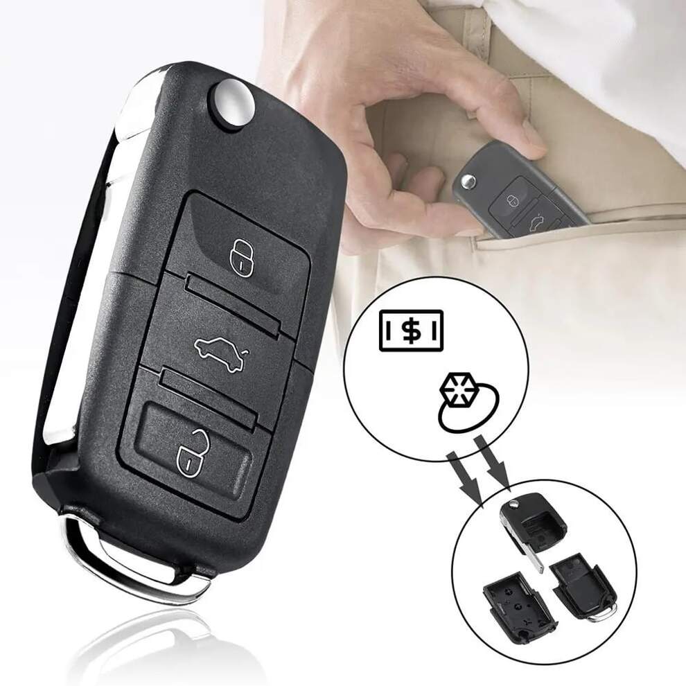 Black Auto Car Key Safe Secret Hidden Compartment Stash