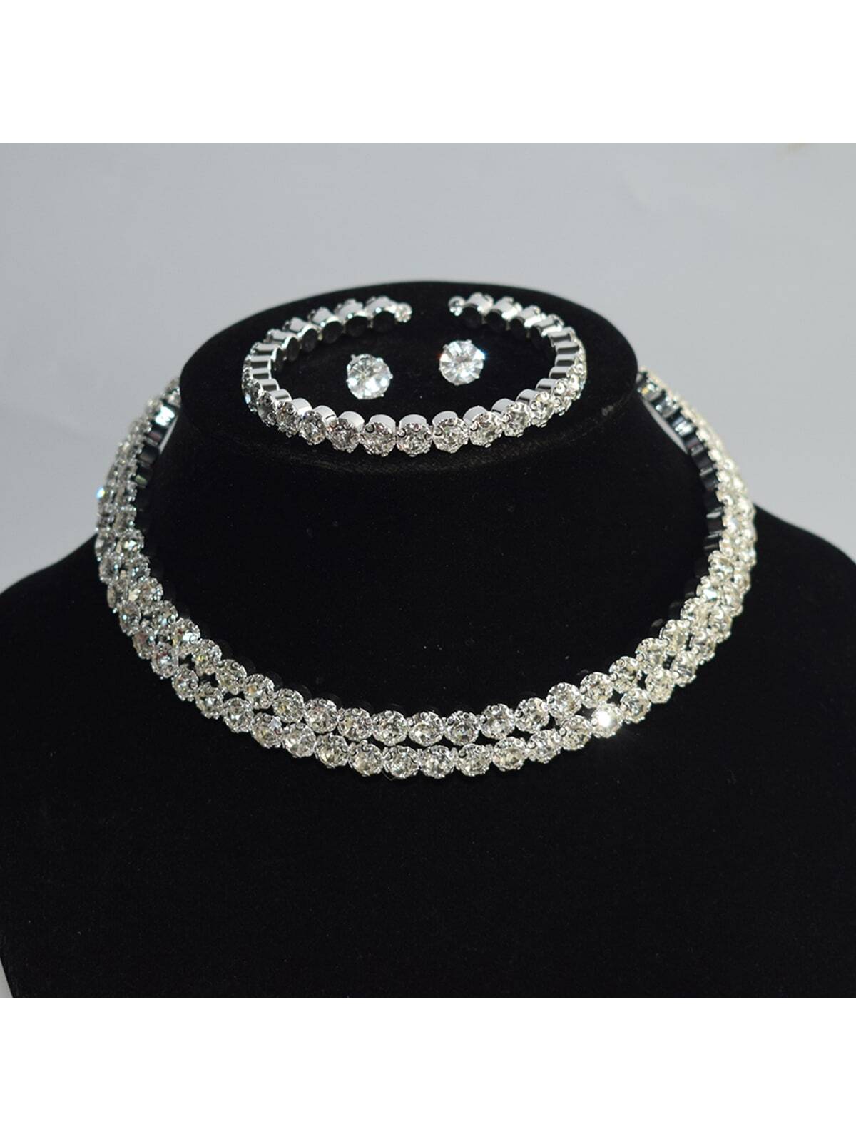 Women's Multi-layer Necklace, Bracelet And Earring Set For Party Clothing Accessories