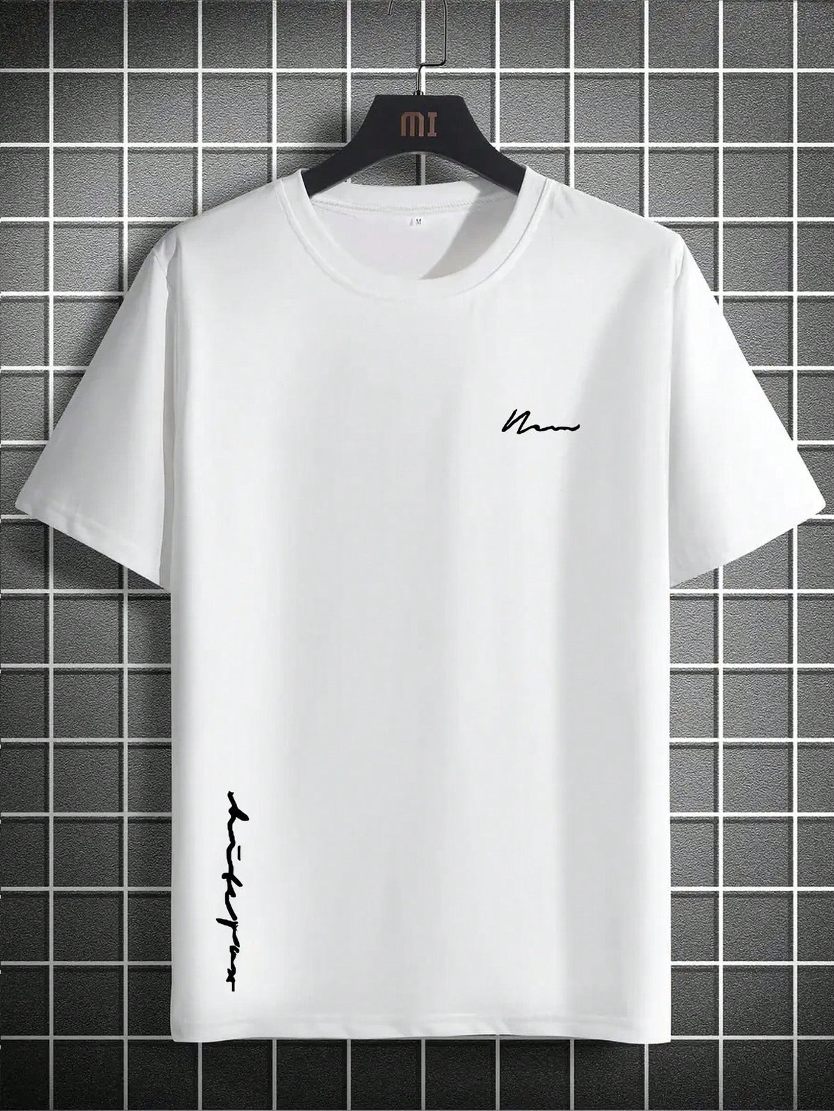 Men's Letter Printed Short Sleeve T-Shirt