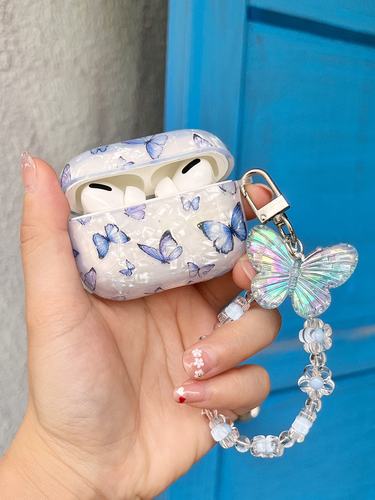 Butterfly Pattern Case Compatible With AirPods For AirPods1/2 AirPods Pro