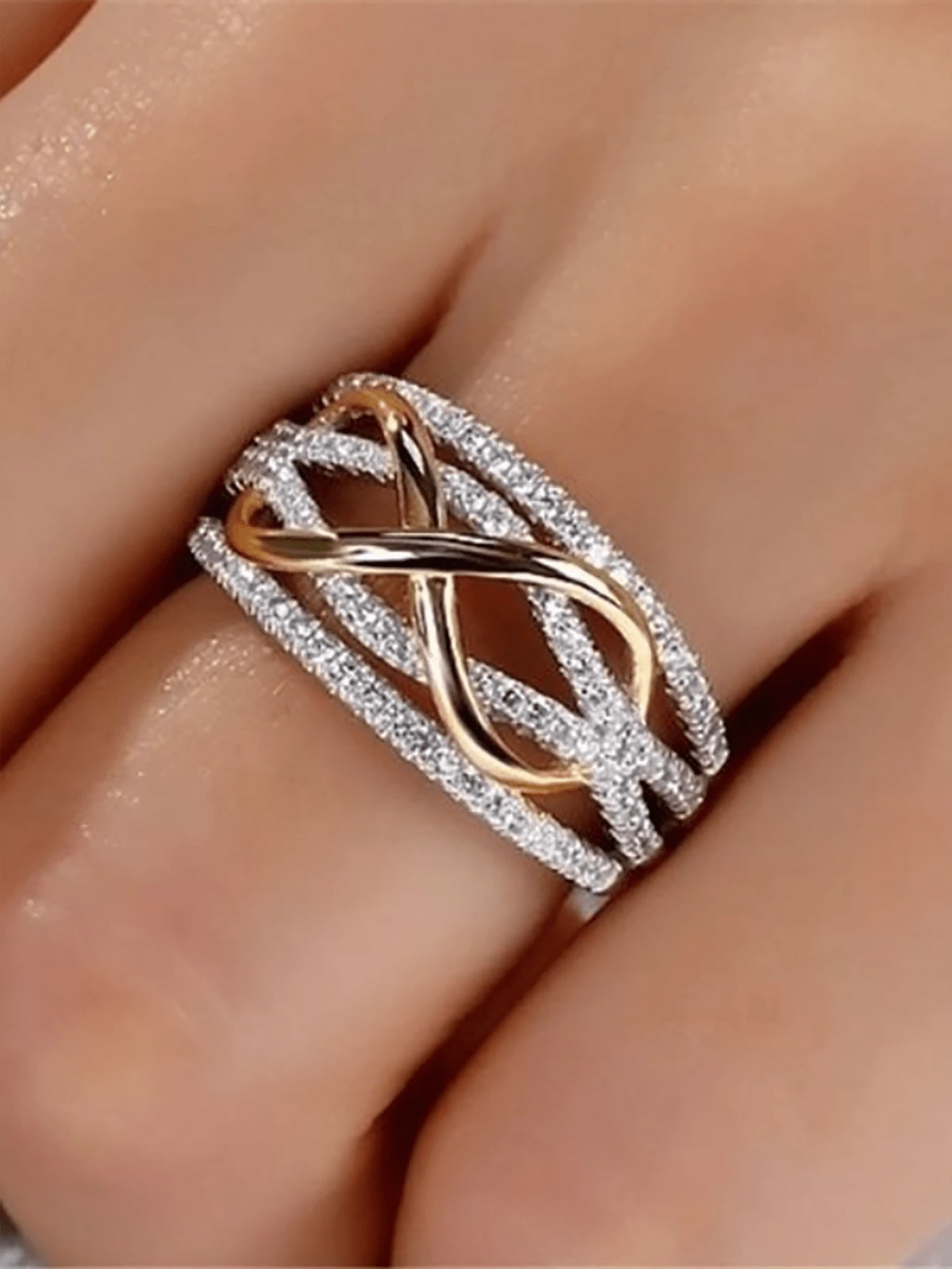 1pc New fashion infinite love ring heart-shaped ring ladies wedding engagement