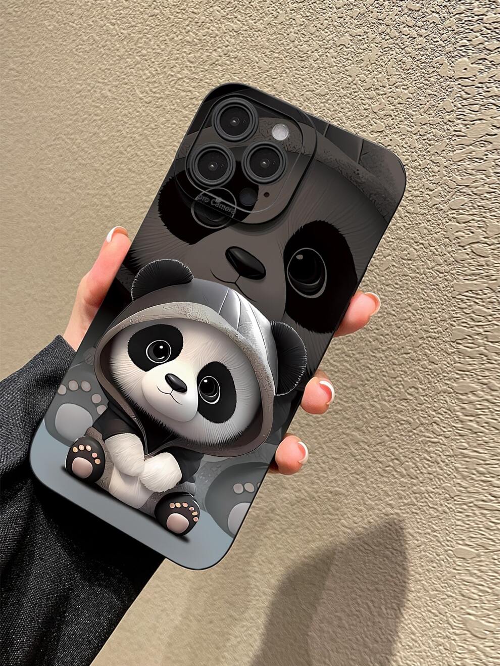 Cartoon Panda Print Phone Case Compatible With IPhone 11,IPhone 13,IPhone 14 Pro Max Kawaii