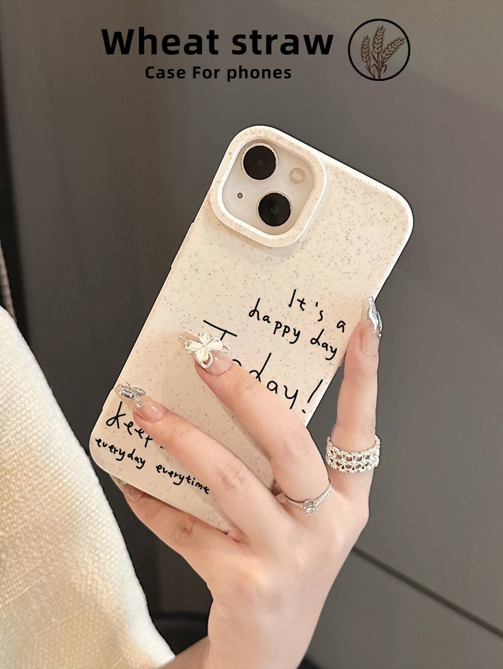 Letter Graphic Phone Case