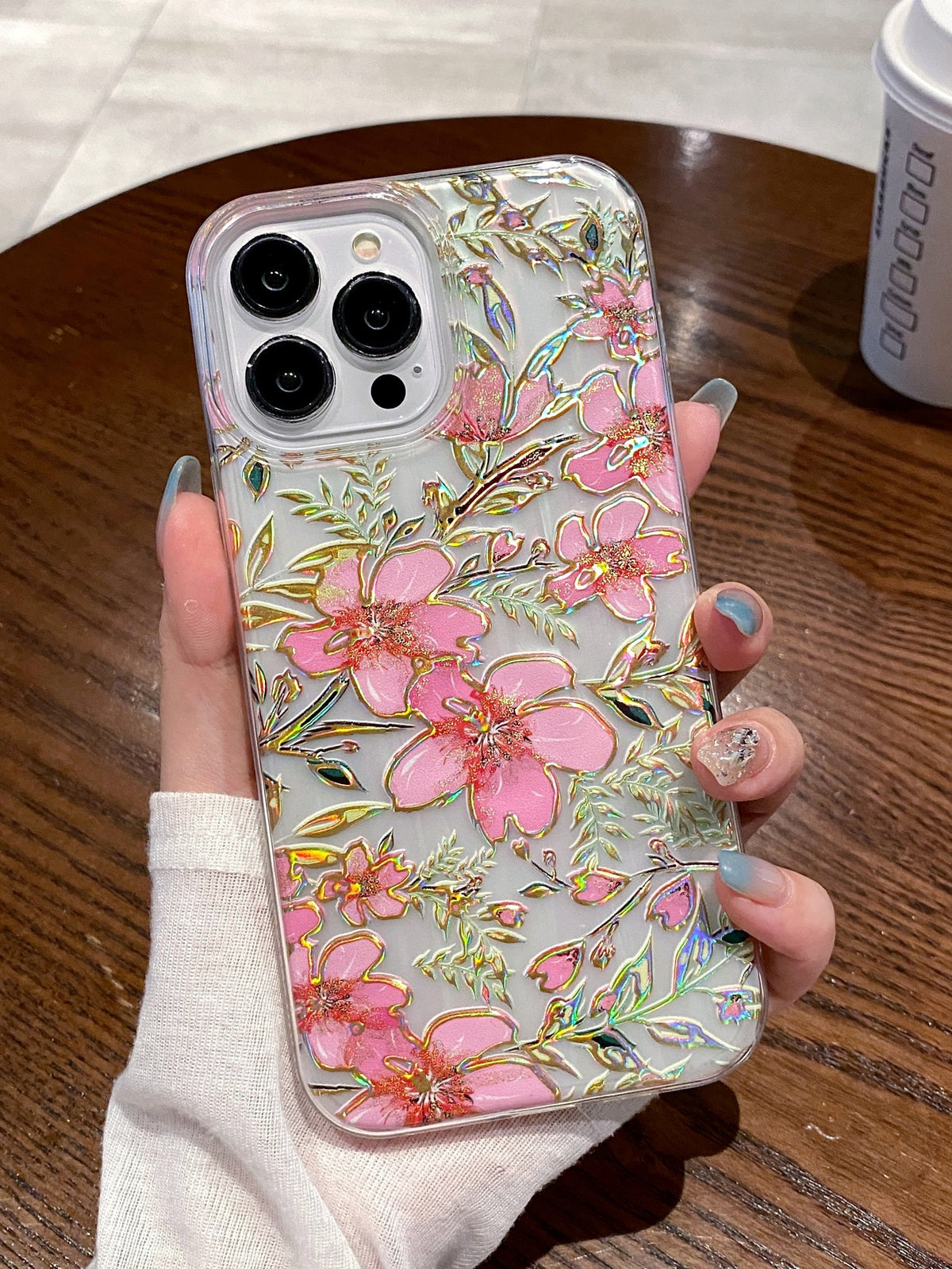 Summer Floral Clear Phone Case