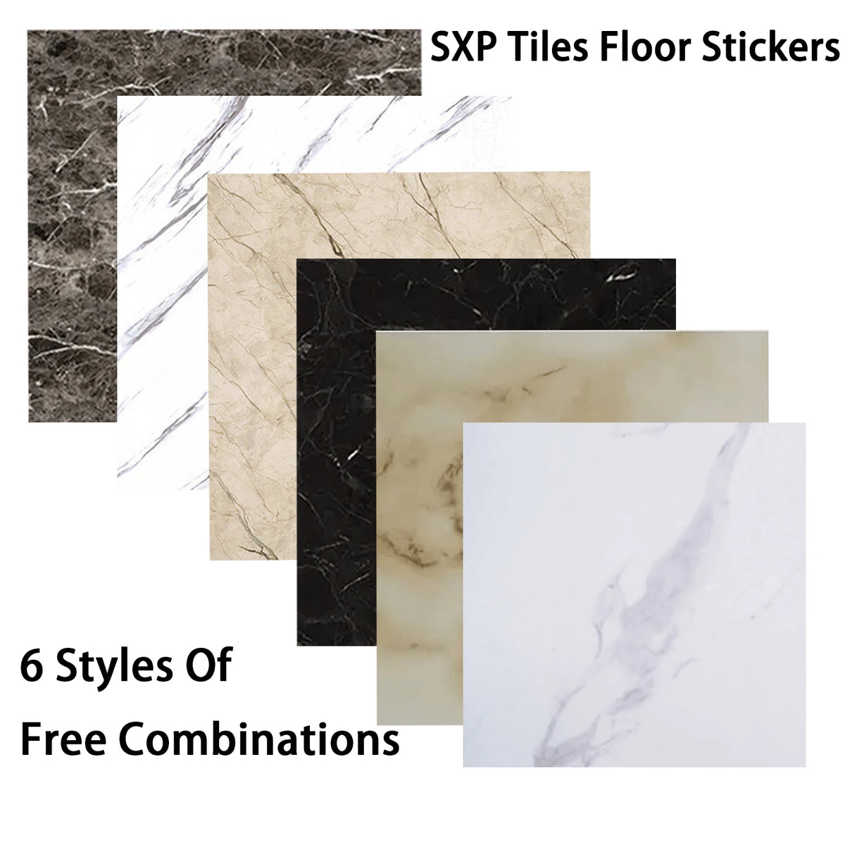 1/10sheets Marble Vinyl Flooring Peel And Stick Floor Tile,Marble Wall Sticker, Self Adhesive Waterproof PVC Tiles Floor Stickers, Thick Peel And Stick Floor Tile For Kitchen,Bathroom,Living Room Bedr