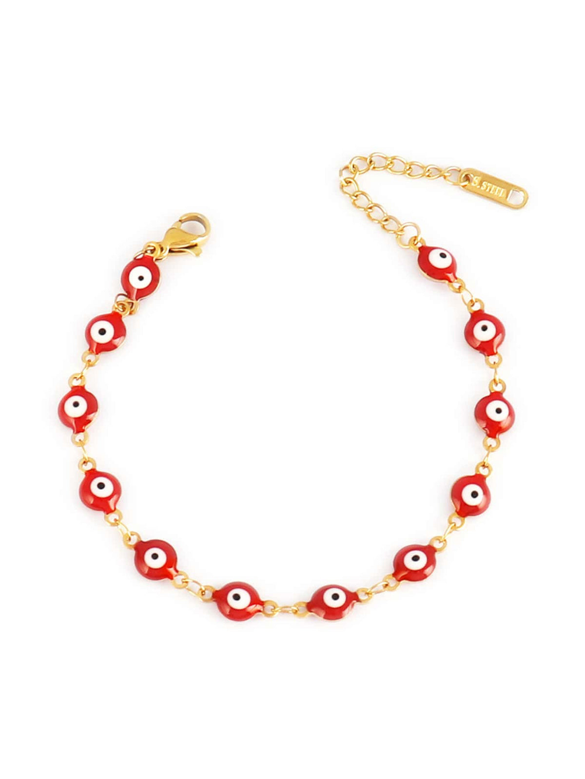 Stainless Steel Enamel Turkish Evil Eye Bracelets For Women Colorful Evil Eye Charms Bracelet Female Jewelry Gift