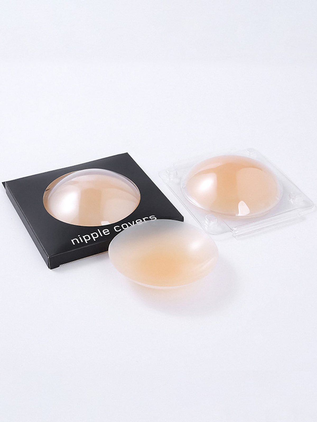 1pair Self-adhesive Solid Breast Pad, Invisible Anti- Protrusion & Ultra-thin Chest Sticker