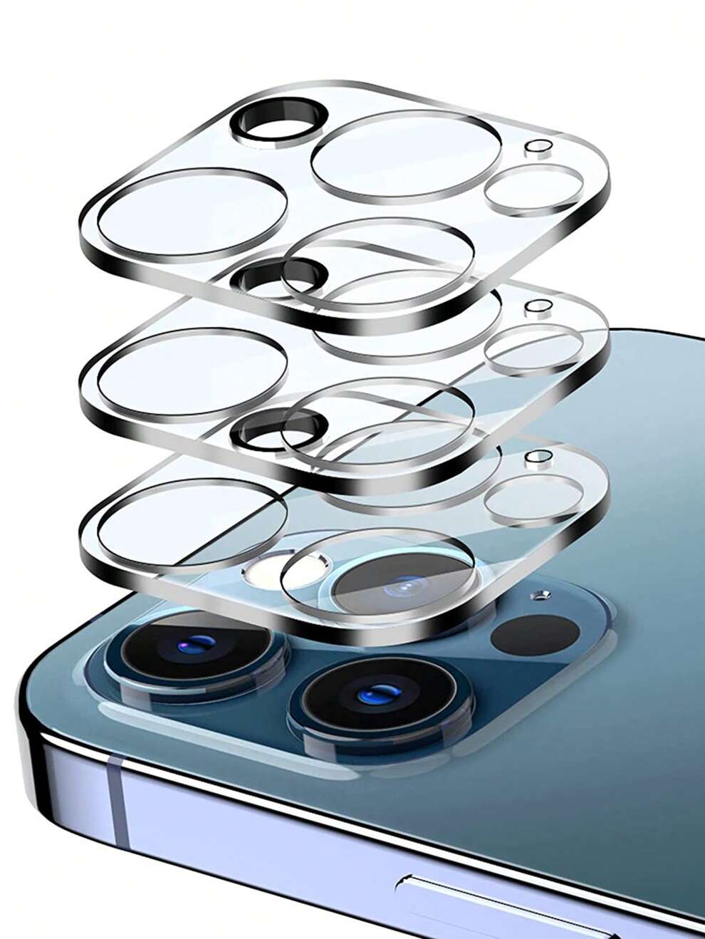 3pcs Camera Lens Protector Compatible With Apple iPhone 15/15Plus/15Pro/15Promax