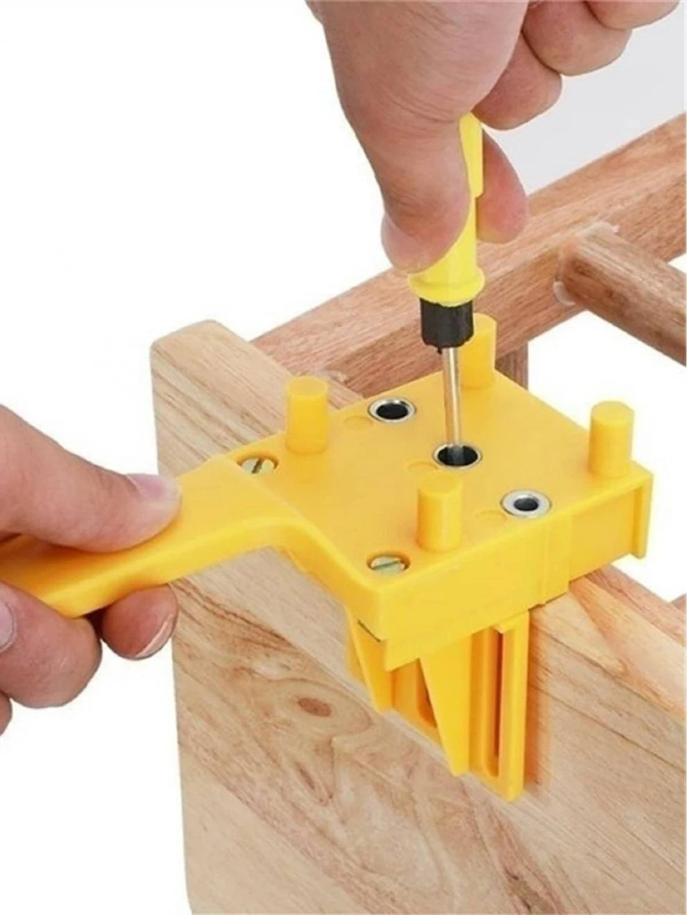 1pc Woodworking Tool Handheld Drill Guide Hole Saw Tools Drill Bits Drilling Locator Straight Hole Locator Carpenter Corner Clamp