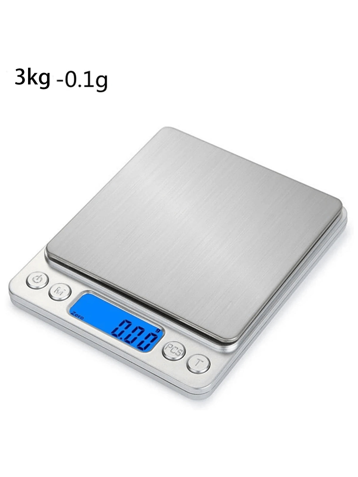 1pc 3kg-0.1g Stainless Steel Kitchen Scale Multifunctional Electronic Weight High Precision 0.01g for Food Cooking Baking