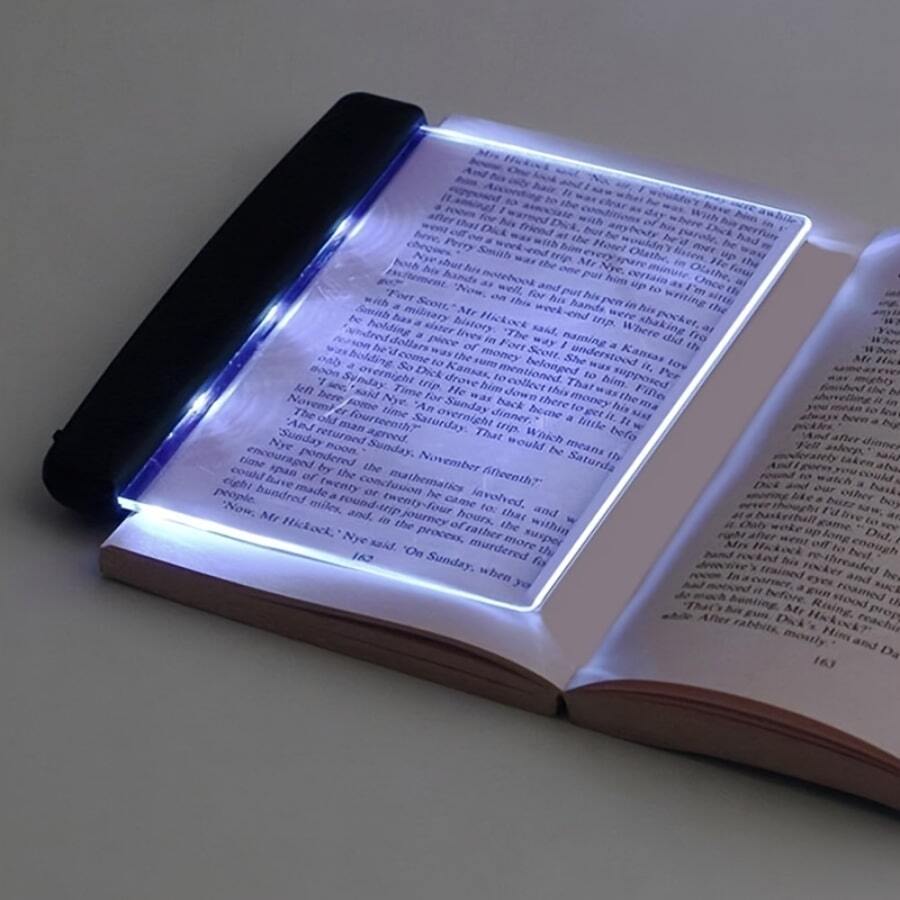 1pc Black LED Reading Light For Students, Eye Protection Night Time Reading Lamp For Studying